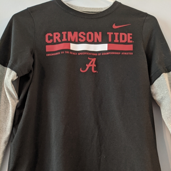 🅰️ The Nike Tee Crimson Tide Dri-Fit Long Sleeve - Picture 4 of 7